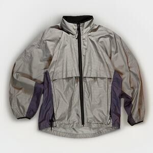 ILLUMINITE Blue/Gray Cycling/Running Reflective Q Graphic Jacket Men’s Sz L/XL